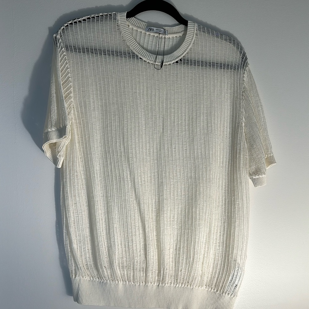Zara Crochet Knit Top
